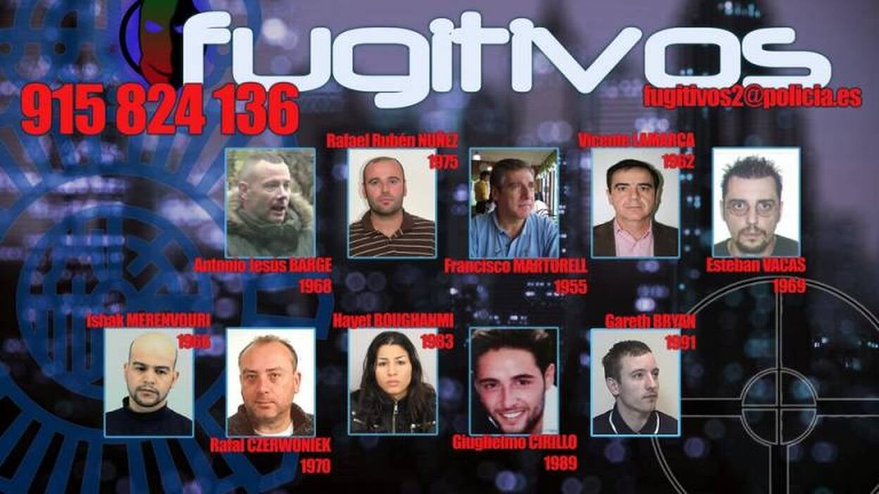 "Se busca": La Policía pide ayuda para localizar a 10 peligrosos fugitivos