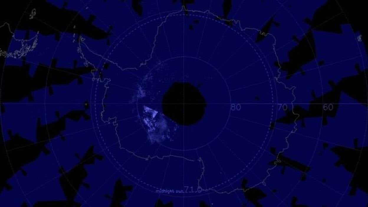 Las nubes noctilucentes de hielo reaparecen en la Antártida