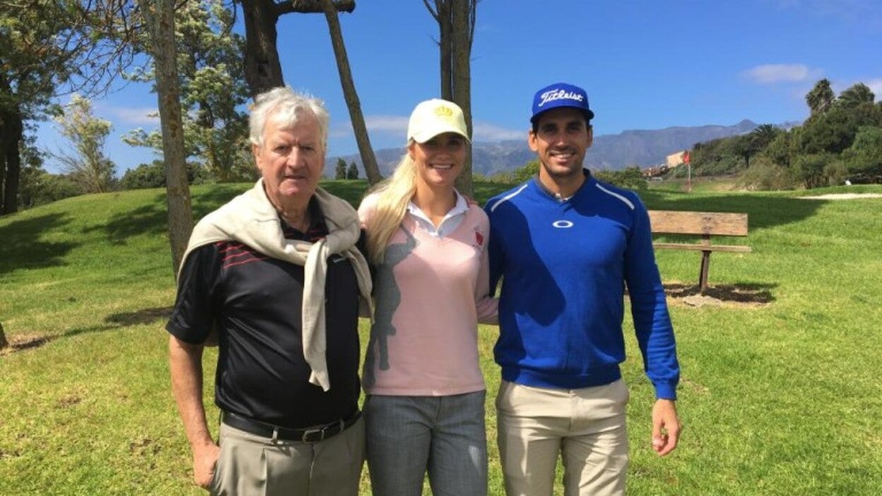 Cabrera Bello revisa su swing con su maestro