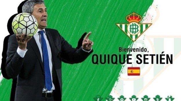 Setién: "El Betis, su afición y yo coincidimos"