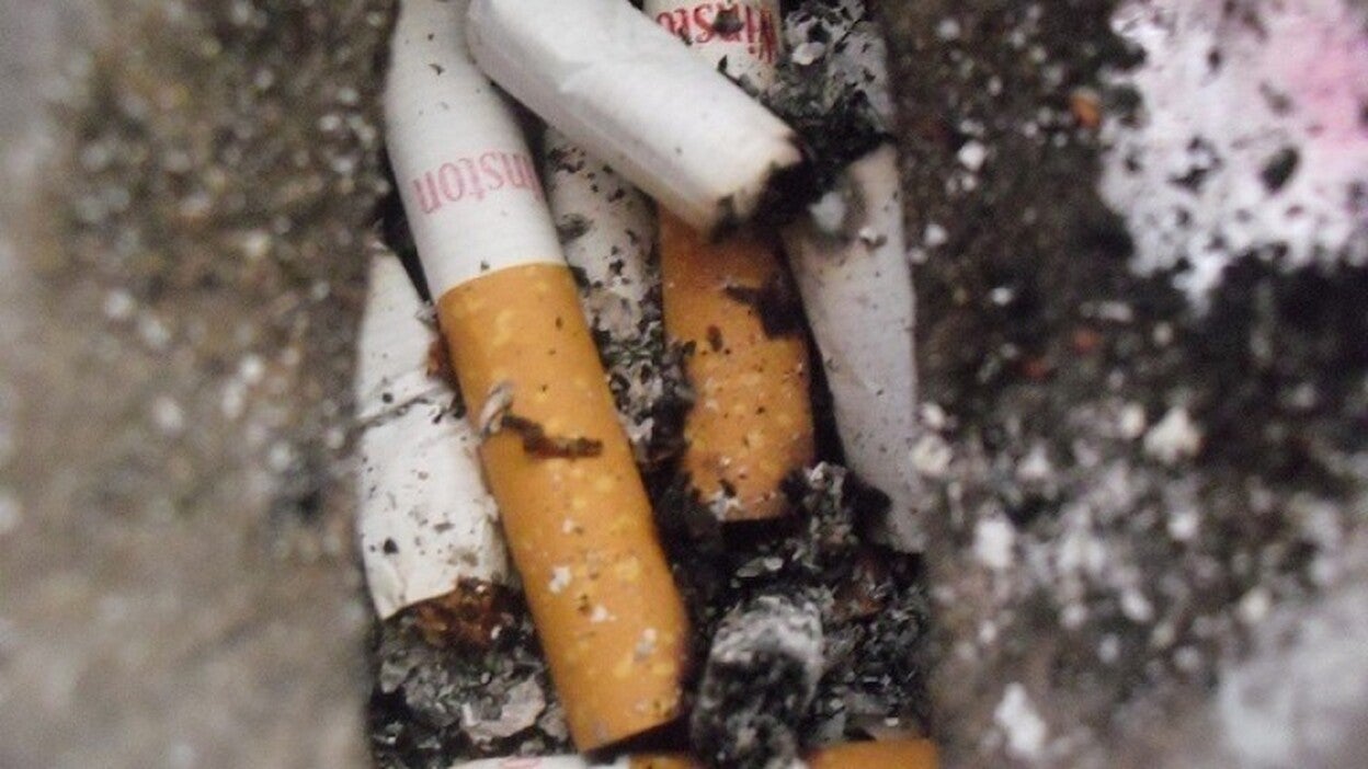 Las colillas, principal fuente de basura