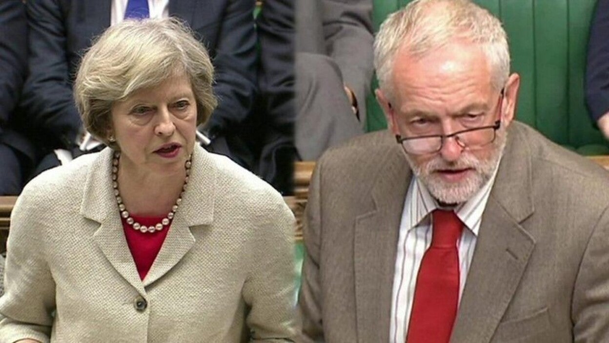 May y Corbyn redoblan sus esfuerzos en el último día electoral