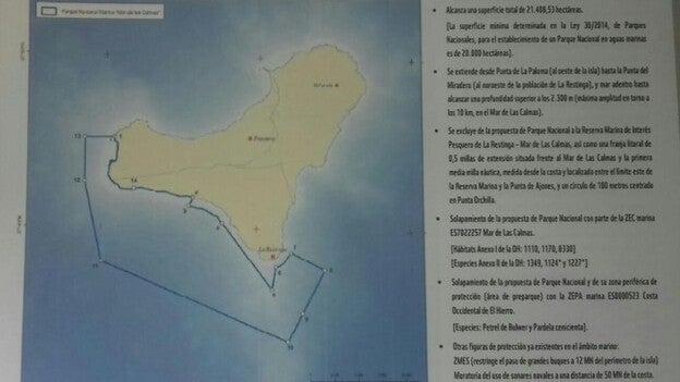 Asunción Delgado visita El Hierro para conocer los trabajos en favor del Parque Nacional Marino