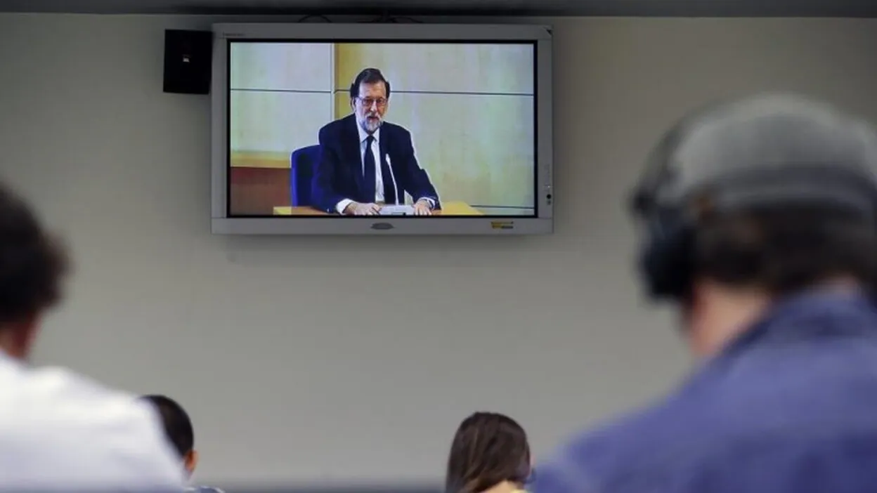 Las imágenes de Rajoy, testigo del caso Gürtel