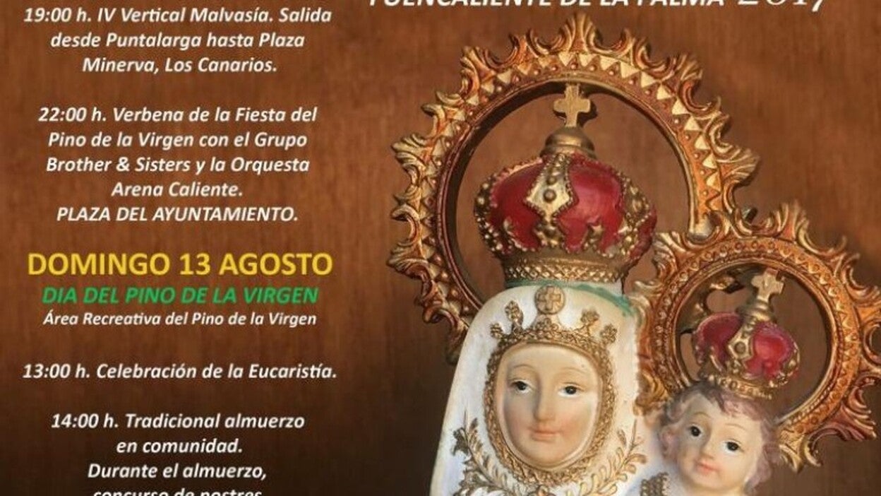 Fuencaliente celebra la tradicional Fiesta del Pino de la Virgen