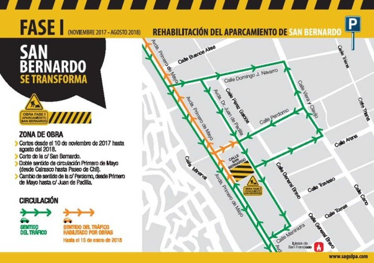 Primero de Mayo tendrá doble sentido hasta el 15 de enero