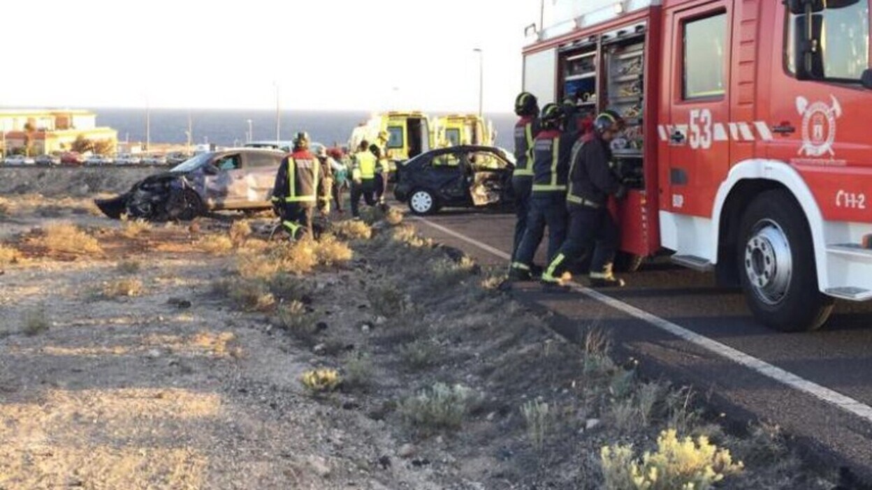 Un fallecido y dos heridos en una colisión en el sur de Tenerife