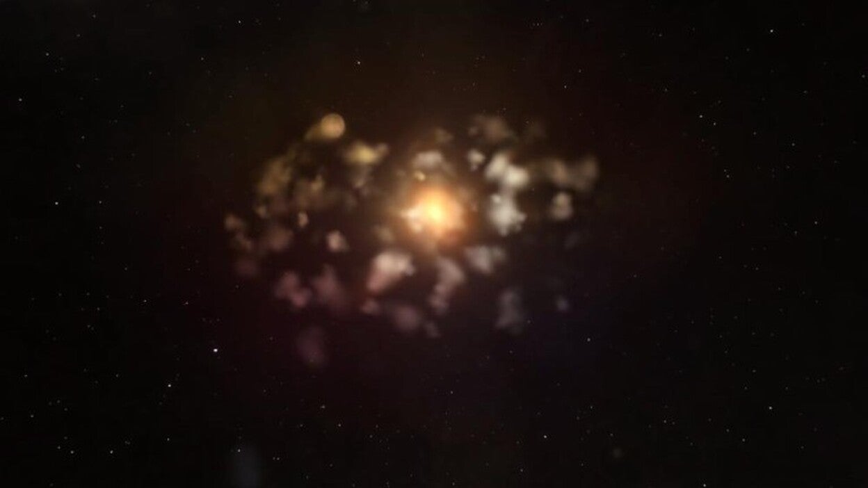 Una estrella que parpadea, sospechosa de devorar despojos de planetas