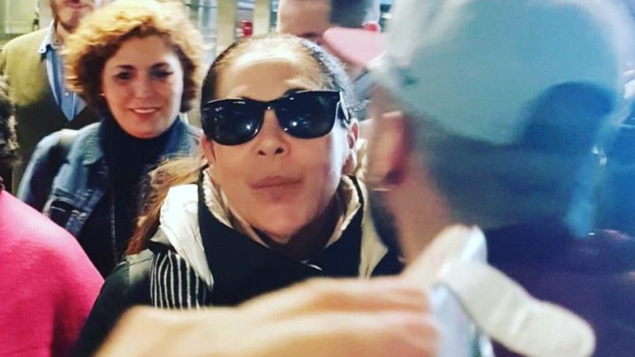 Isabel Pantoja aterriza en Gran Canaria