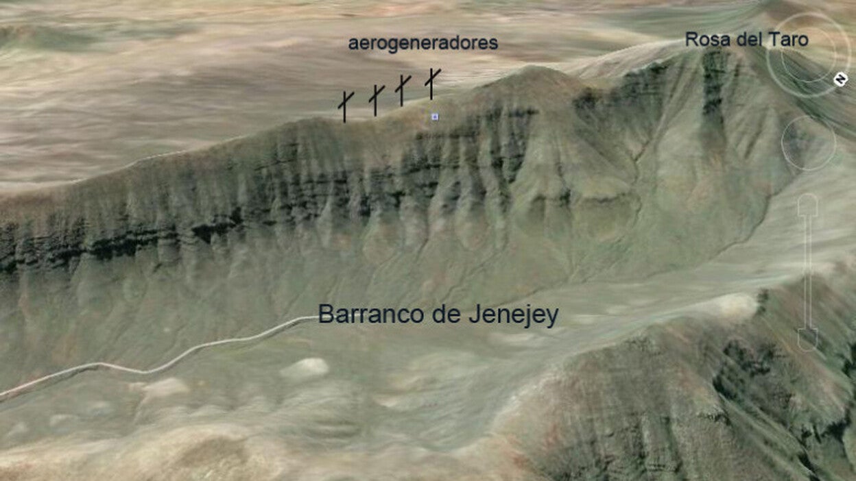 El parque eólico Las Cabras solicita autorización