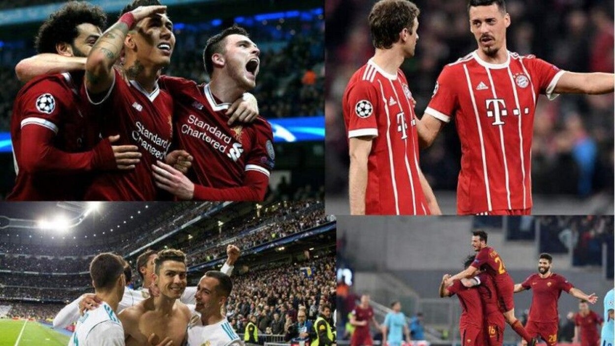 Bayern Múnich-Real Madrid y Liverpool-Roma, semifinales