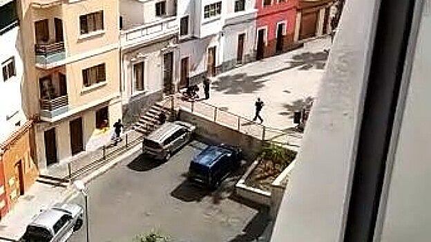 Amenaza en El Polvorín con un cuchillo