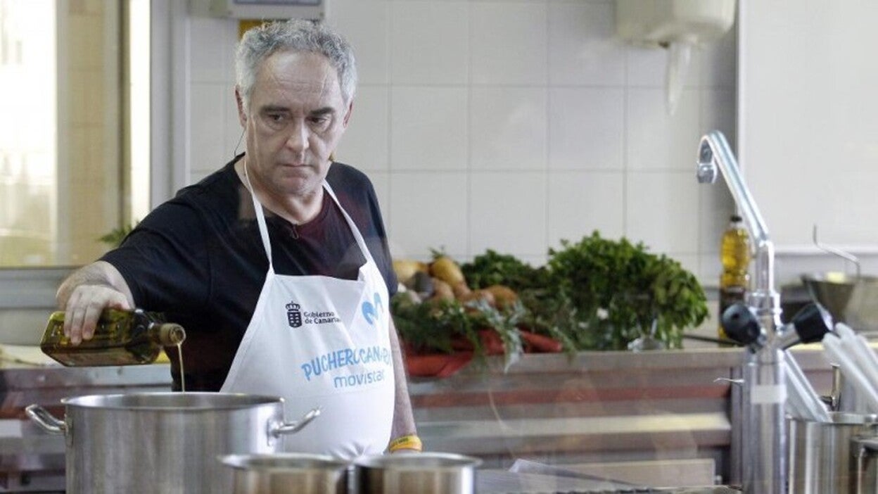 Indignación en las redes por el puchero canario de Ferrán Adriá