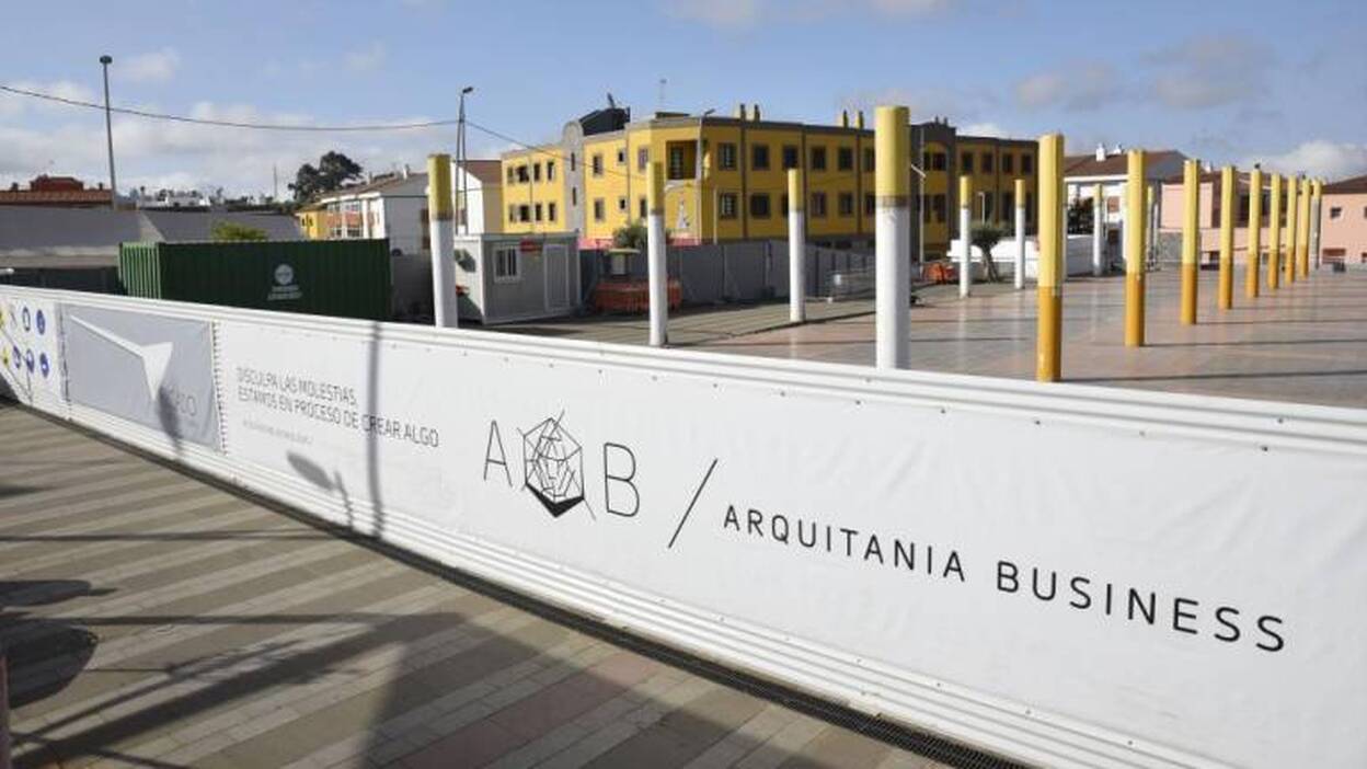 Paralizadas las obras del mercado de San Mateo