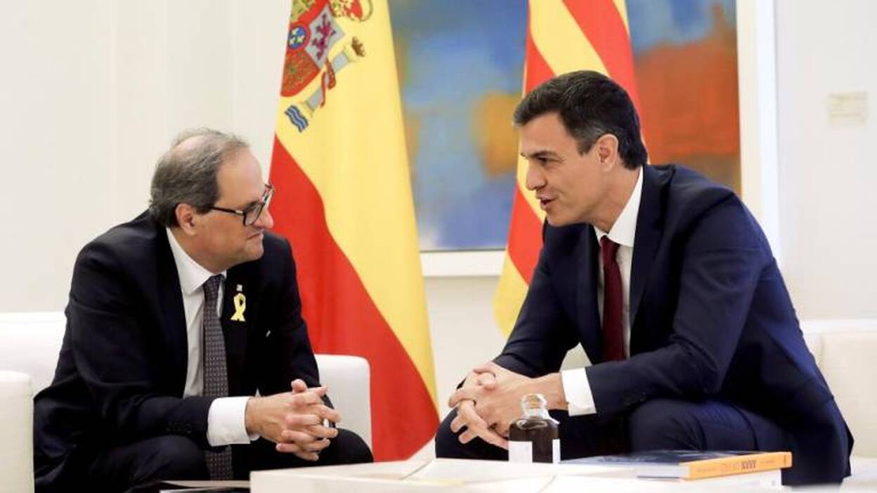 Sánchez y Torra buscan la distensión sin expectativa de acuerdos