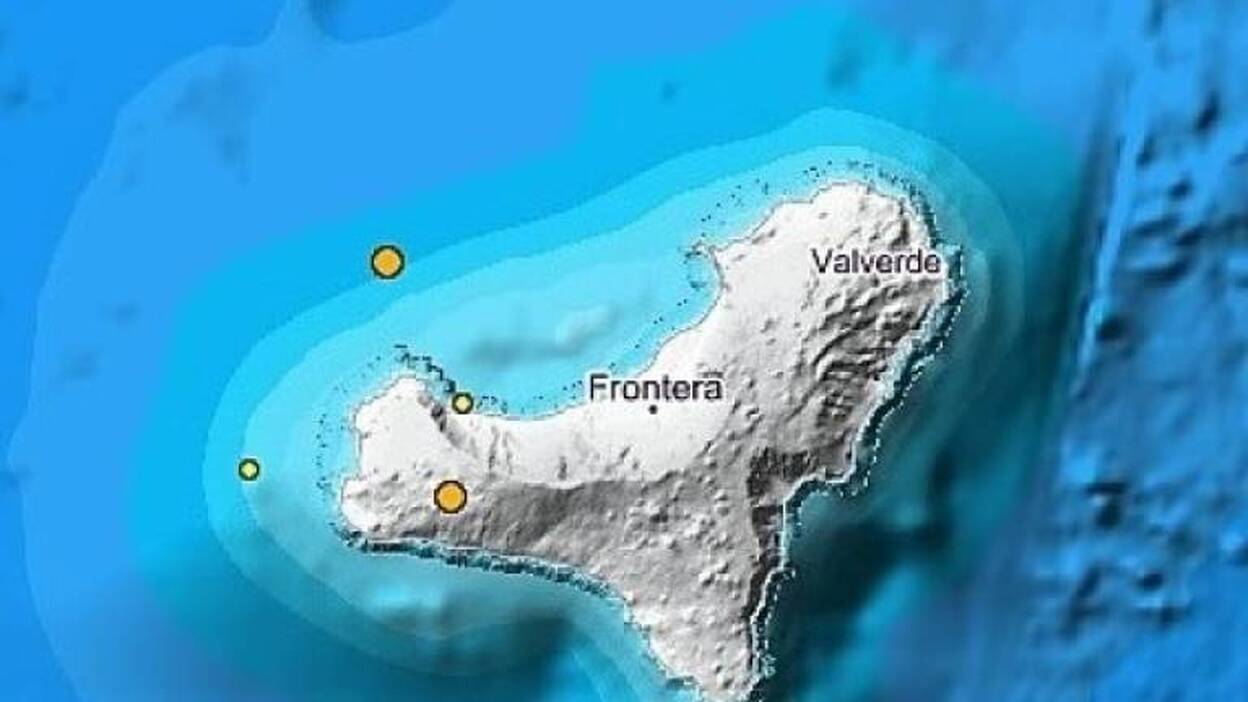 Dos terremotos en menos de un minuto al suroeste de El Hierro