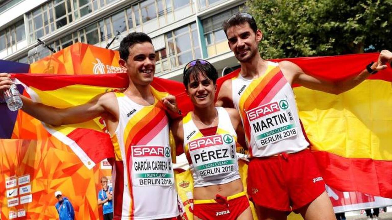 Álvaro Martín y María Pérez dan a España un doble baño de oro