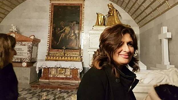 Carmen Luisa Castro, en una visita al Valle de los Caídos. / Diario de Avisos