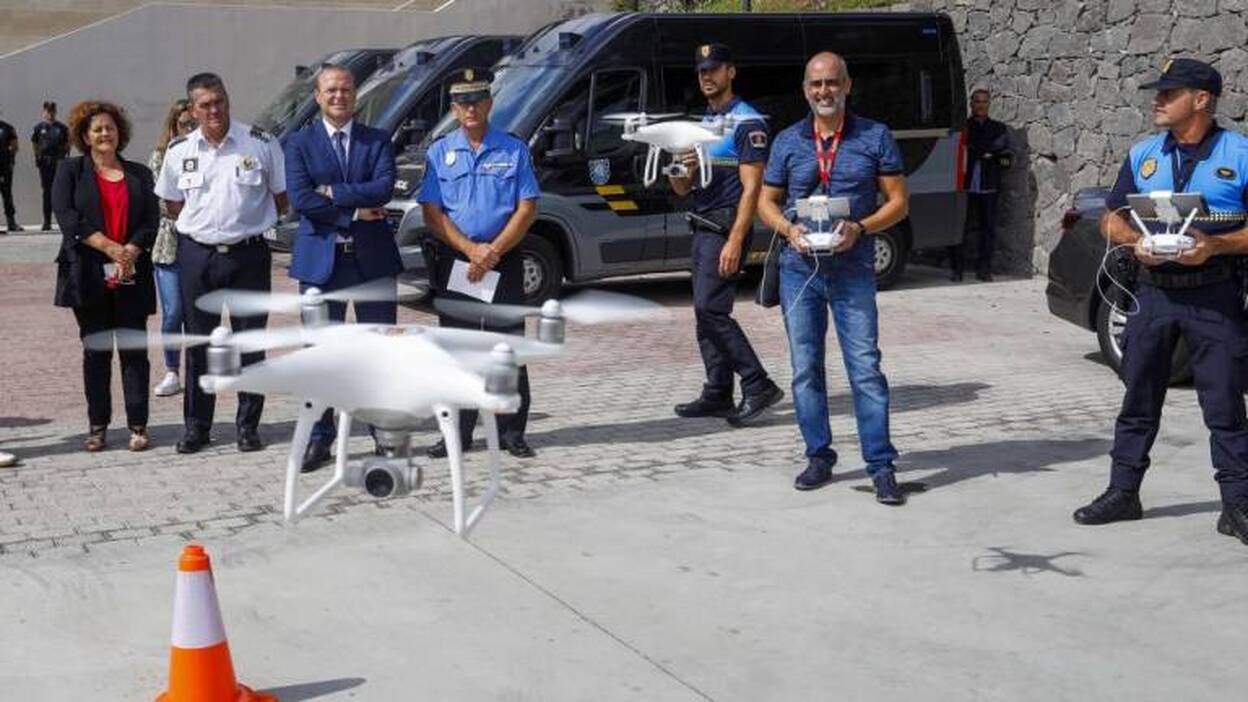 La seguridad de la capital, a vista de dron