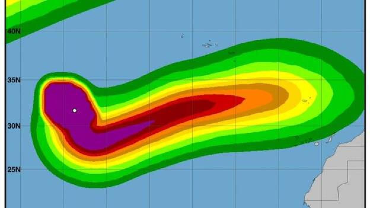 Lluvia y viento por la influencia de Leslie