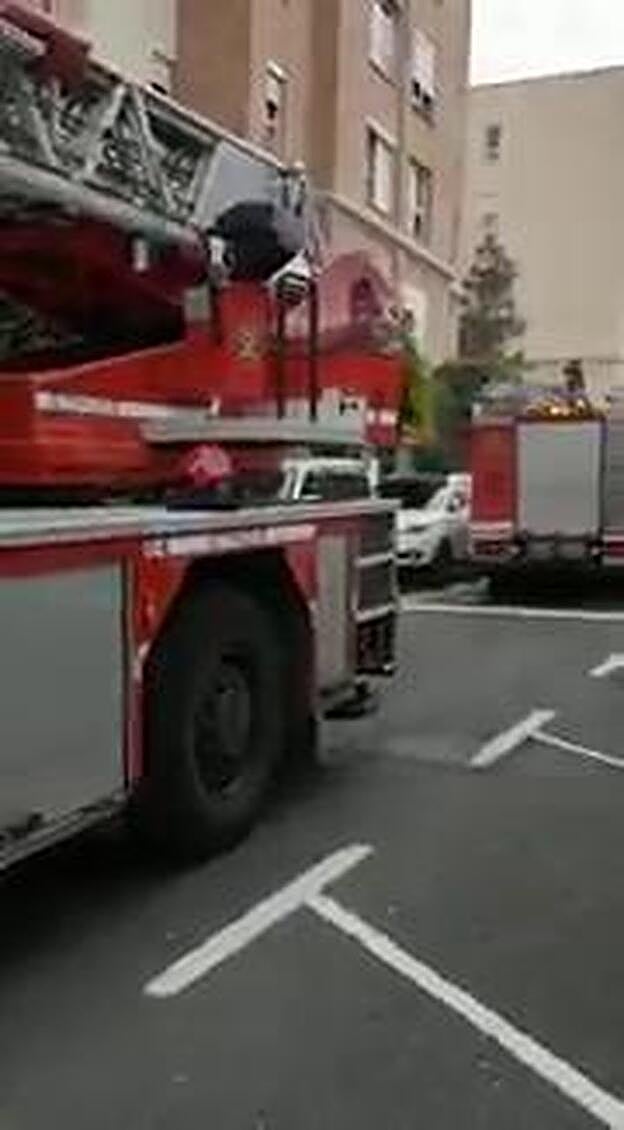 Un herido leve en el incendio de Fondos de Segura