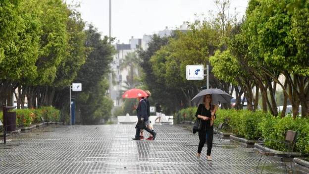 Tarde de viernes con lluvia en Gran Canaria