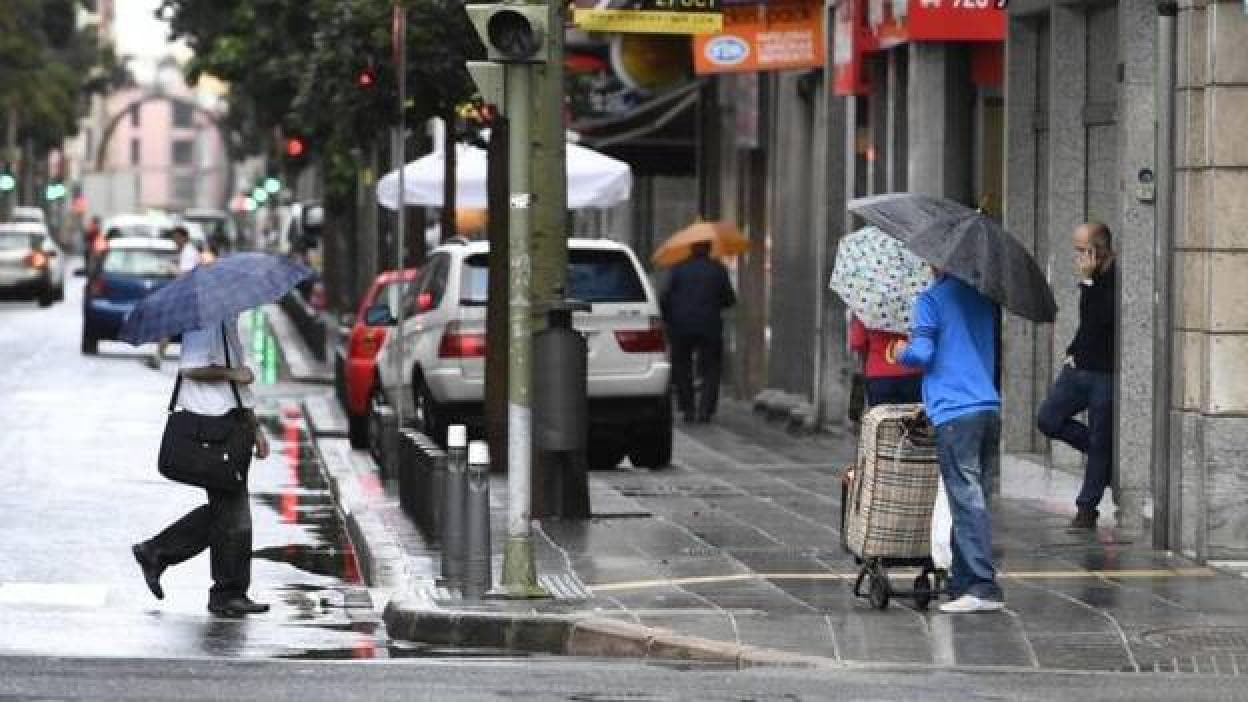 Las lluvias se trasladan este lunes a Canarias