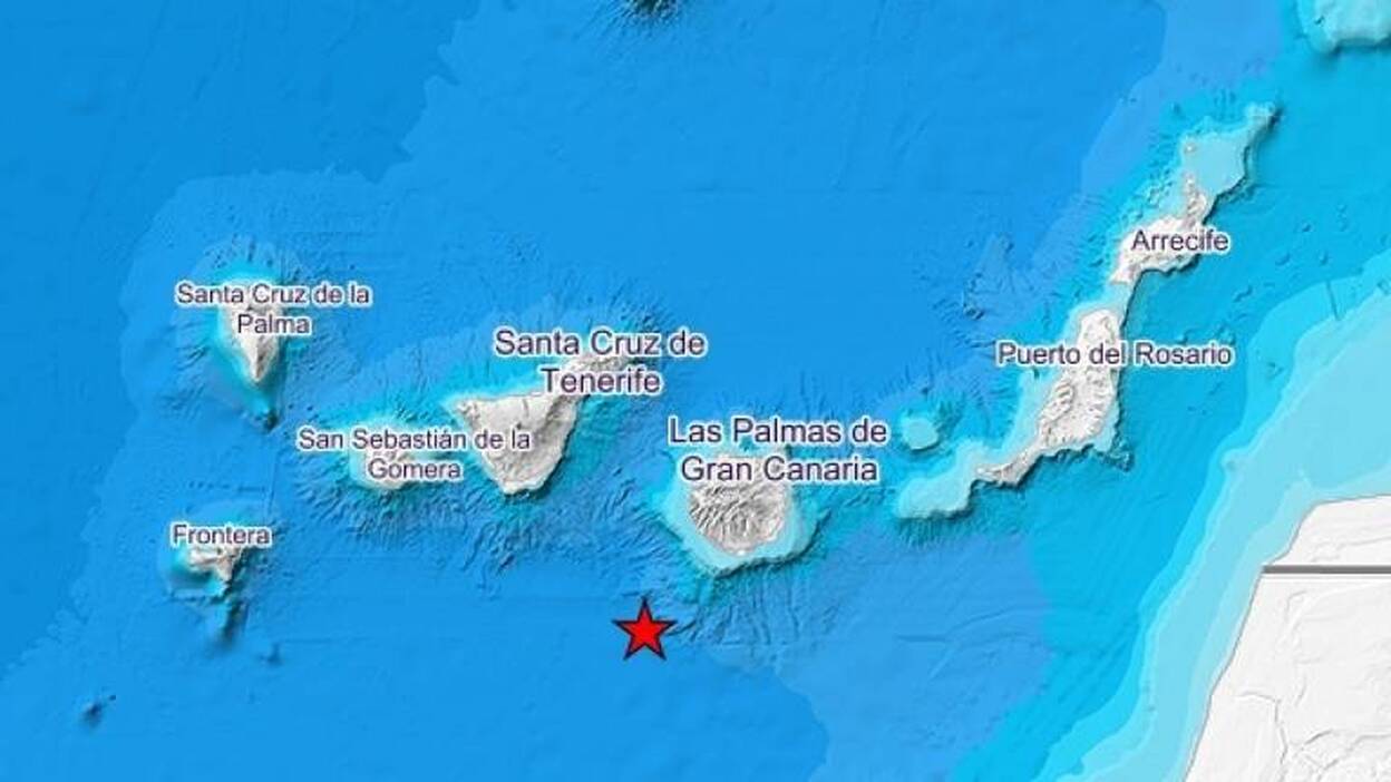 Un terremoto de 3,7 grados al suroeste de la isla