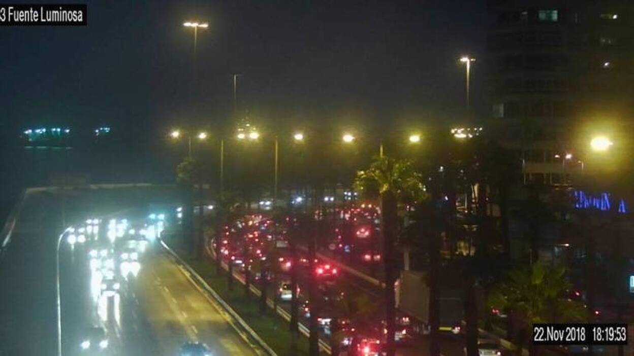 Colisión múltiple en la Avenida Marítima