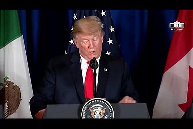 Trump alardea de la tregua comercial con China y Wall Street se dispara