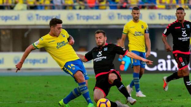 La UD Las Palmas no pasa del empate ante el Tenerife (1-1)