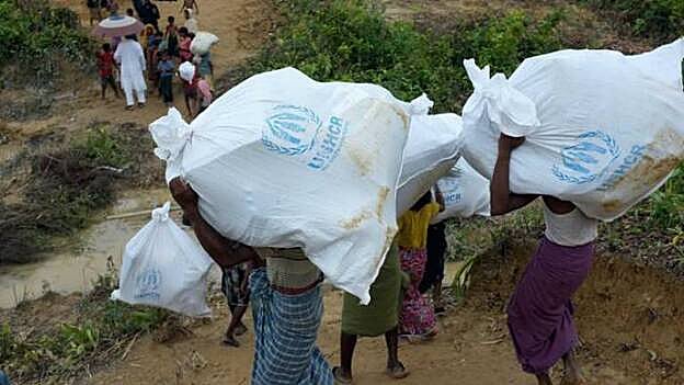 Acnur apoya la repatriación voluntaria y sostenible de los rohingyas en condiciones seguras y dignas.