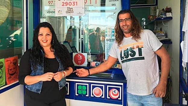 Festejo de un quinto premio en Telde