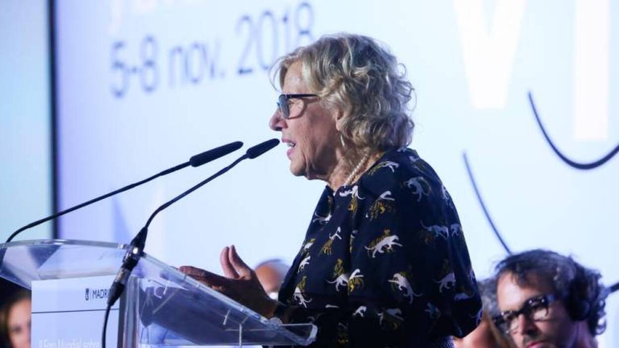 Carmena, «bastante» preocupada por que Vox esté sustentado fundamentalmente por hombres y su "antifeminismo visceral"
