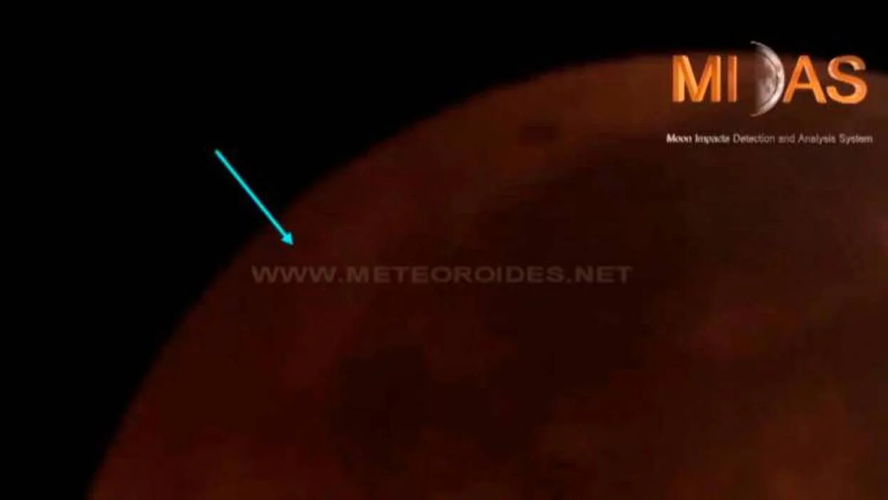 Primer impacto en la Luna registrado durante un eclipse