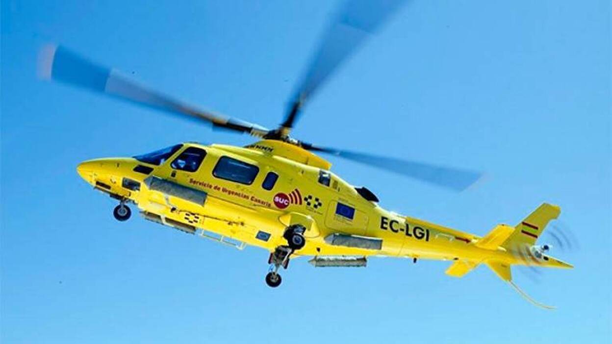 Un motorista herido de carácter grave al sufrir una caída en Tenerife