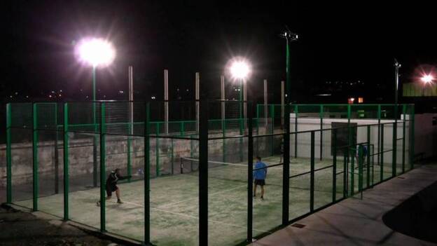 Nuevas canchas de pádel de La Aldea. / C7