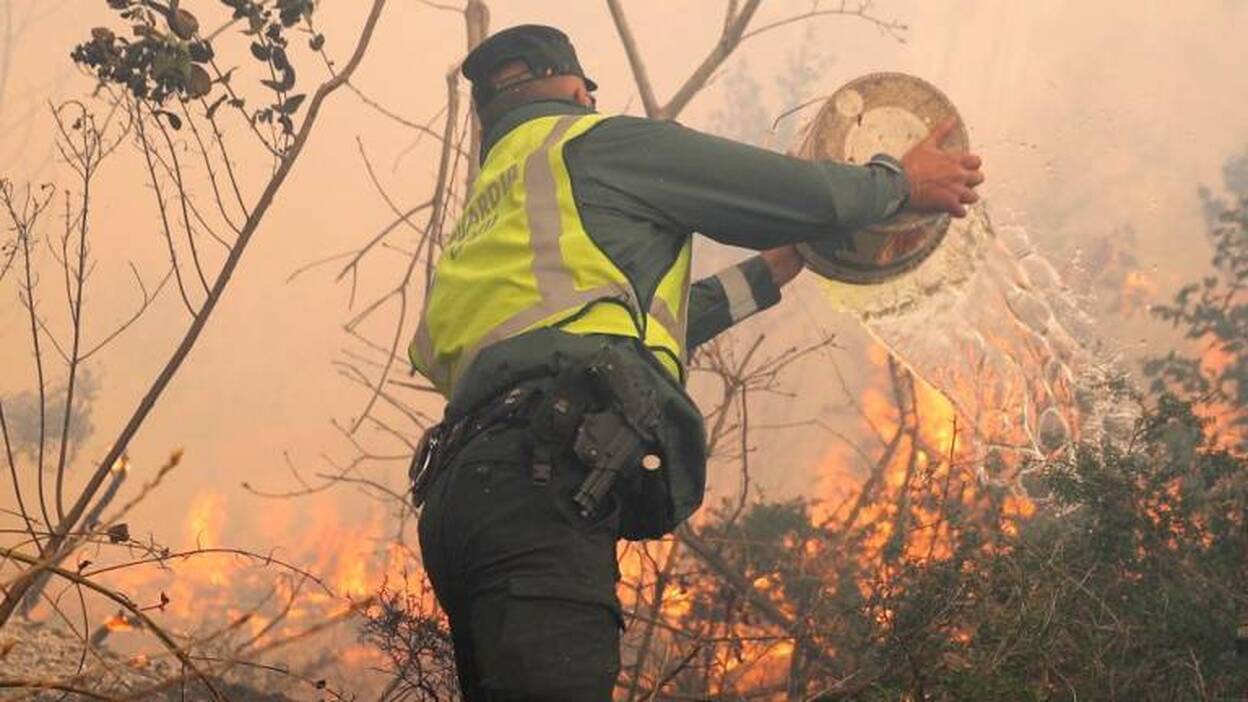 Un incendio forestal en A Coruña arrasa 750 hectáreas