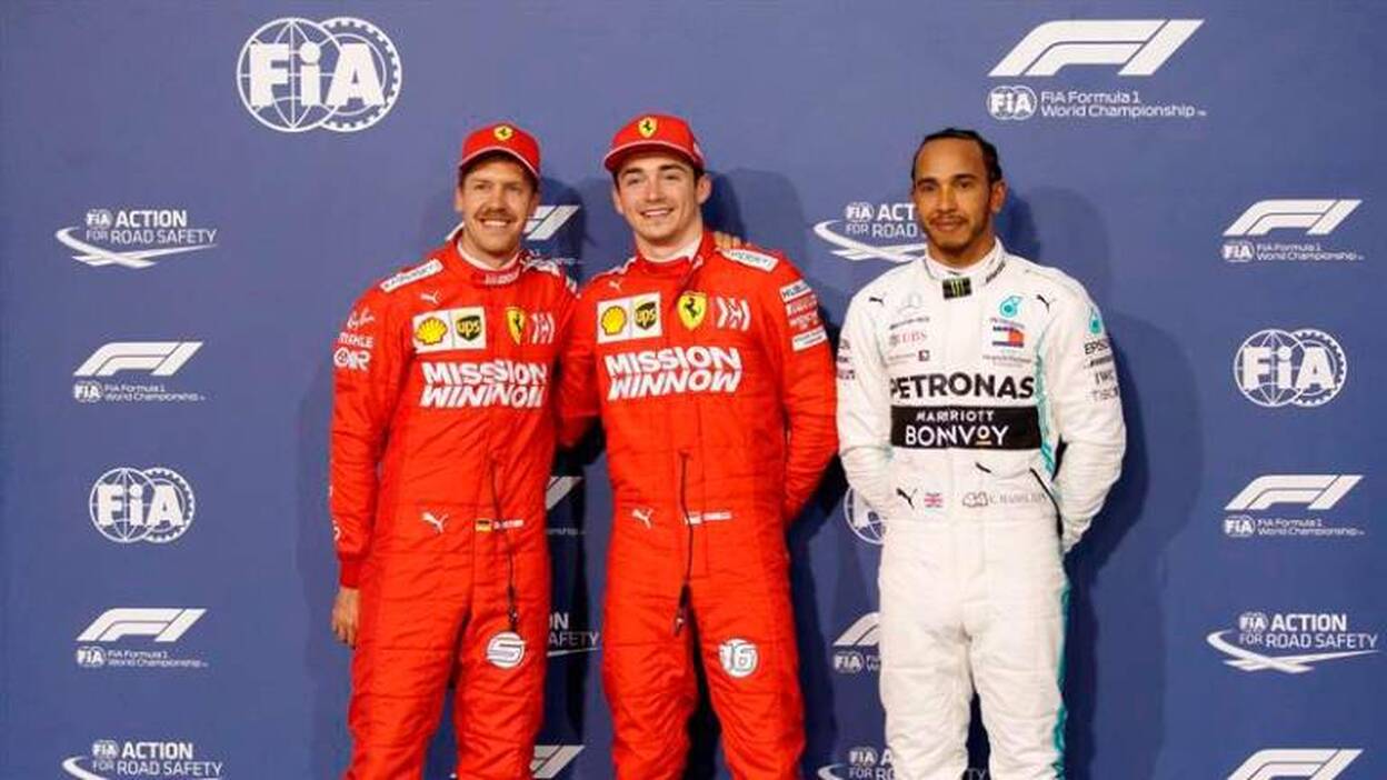 Leclerc estrena pole en el dominio de Ferrari