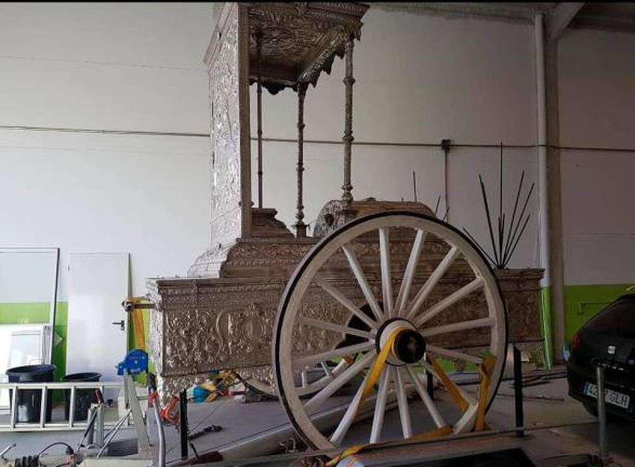 Roban el remolque de la hermandad canaria del Rocío