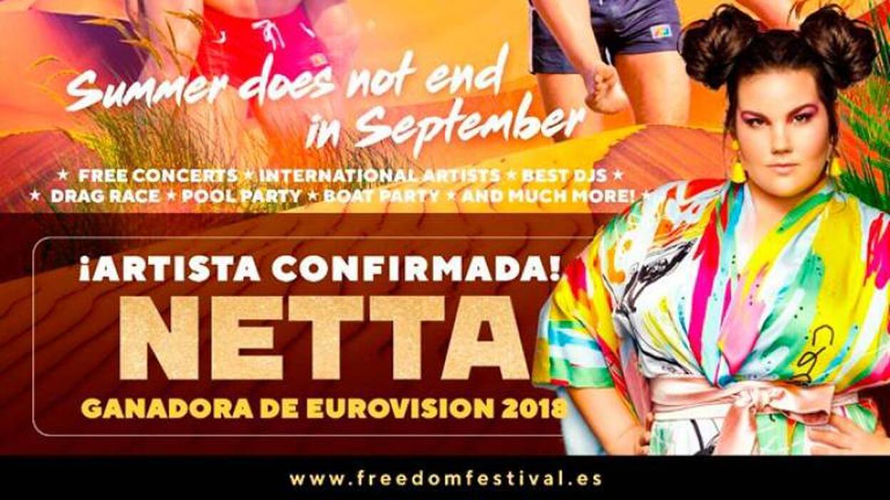 Netta, en el Freedom de Maspalomas