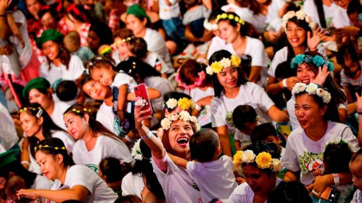 Concentración en Filipinas para fomentar la lactancia materna