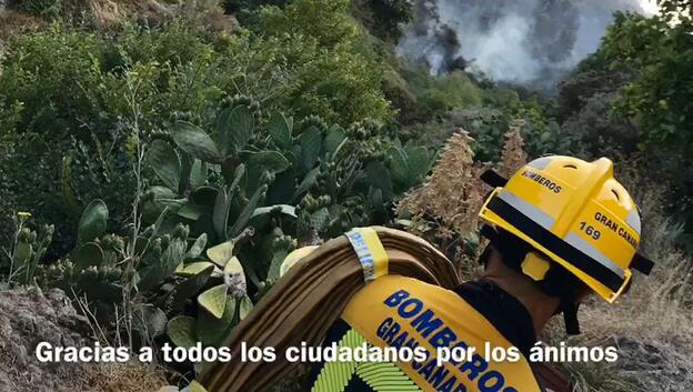 Los bomberos: «Lo hacemos por ustedes»