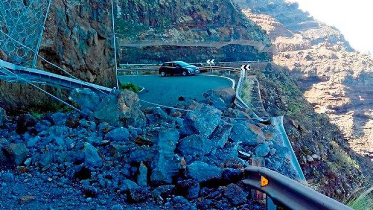 La ayuda por el cierre de la vía La Aldea-Agaete sufre nuevo retraso