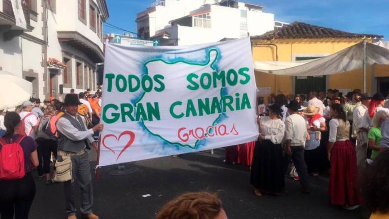 La romería de la Virgen del Pino, con las víctimas de los incendios