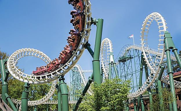 Una de las montañas rusas de Efteling Park.