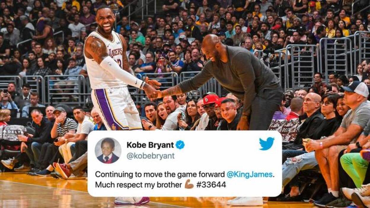 El último mensaje de Bryant, la felicitación a LeBron James
