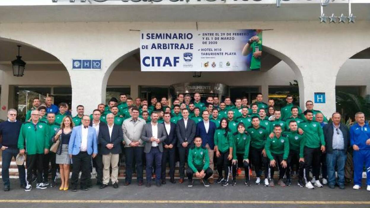 La Palma acogió el primer seminario del CITAF con los colegiados de Tercera División y Preferente