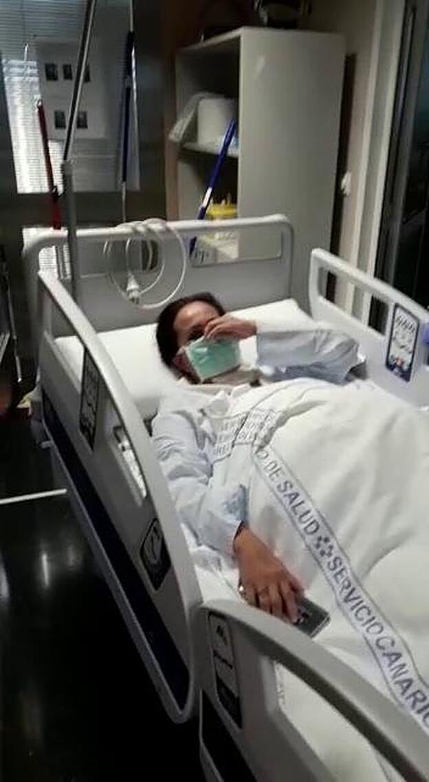 Sale de la UMI la primera paciente de Lanzarote