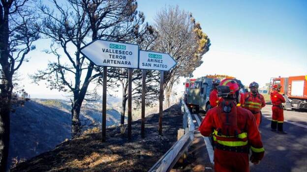 Mapfre indemniza con 7,3 millones al Cabildo de Gran Canaria por el incendio de 2019